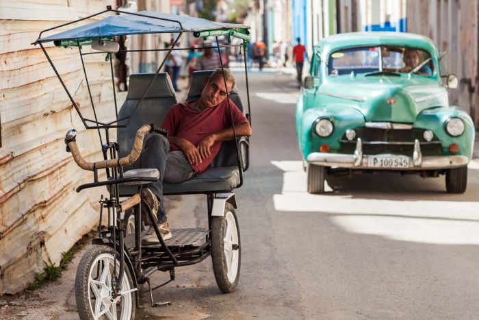 Rickscha-Fahrer in Havanna