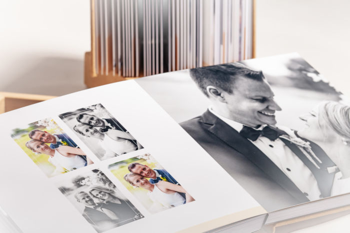 Werfen Sie einen Blick in das Hochzeitsalbum von Julia und Niko Blick ins Fotobuch von Julia und Niko